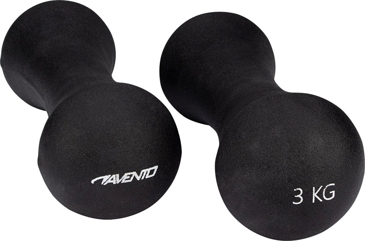 Set pesi a mano Avento - osso - 2x 3 kg - nero