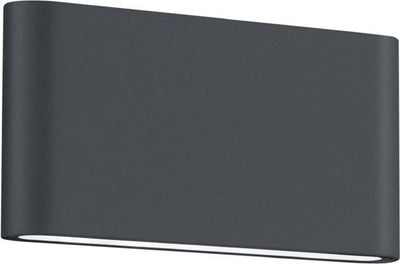 Trio thames ii - lámpara de pared - antracita - incl. 2x SMD 4,5W - iluminación arriba y abajo - montaje en pared - no regulable - iluminación exterior - IP54