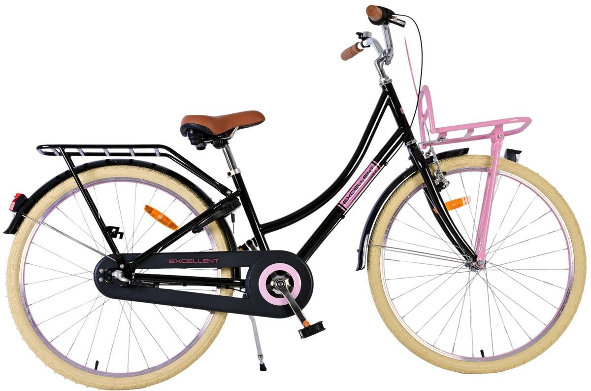 Volare Excellent Kinderfiets - Meisjes - 26 inch - Zwart - 3 versnellingen