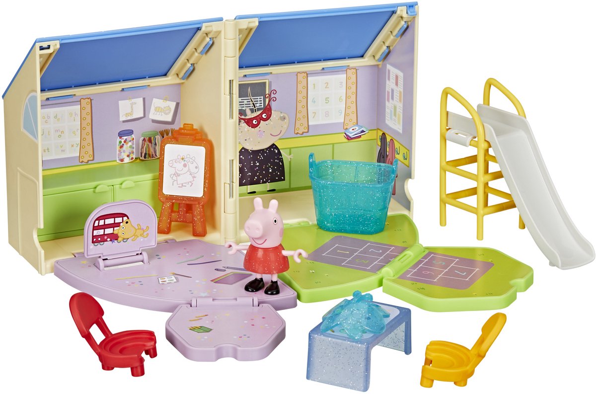 Hasbro peppa pig open klaslokaal speelset