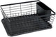 Wenko scolapiatti gocciolatoio nero 36x30cm con vaschetta raccogligocce e portaposate - scolapiatti - scolapiatti con vaschetta raccogligocce nero