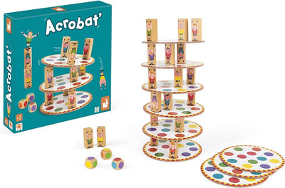 Janod - juego de habilidad - torre de acróbatas