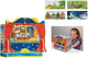 Teatro de marionetas Goki - marionetas de dedo - con 5 decoraciones intercambiables - 28x20x25cm - madera
