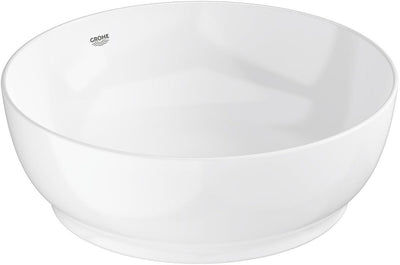 Lavabo rotondo Grohe essence – 40 cm – senza troppopieno – ceramica lucida – aquaceramic hyperclean – bianco