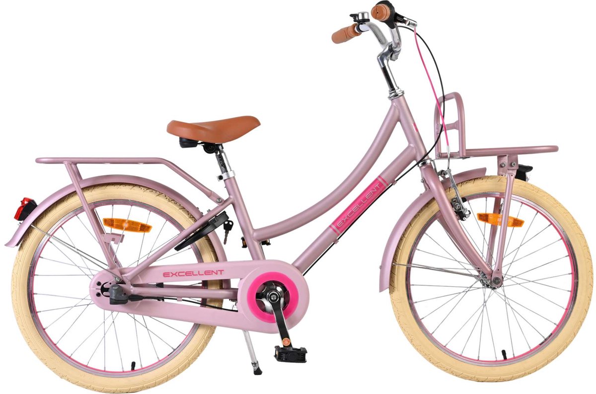 Excelente bicicleta para niños Volare - niñas - 20 pulgadas - rosa mate - 3 marchas