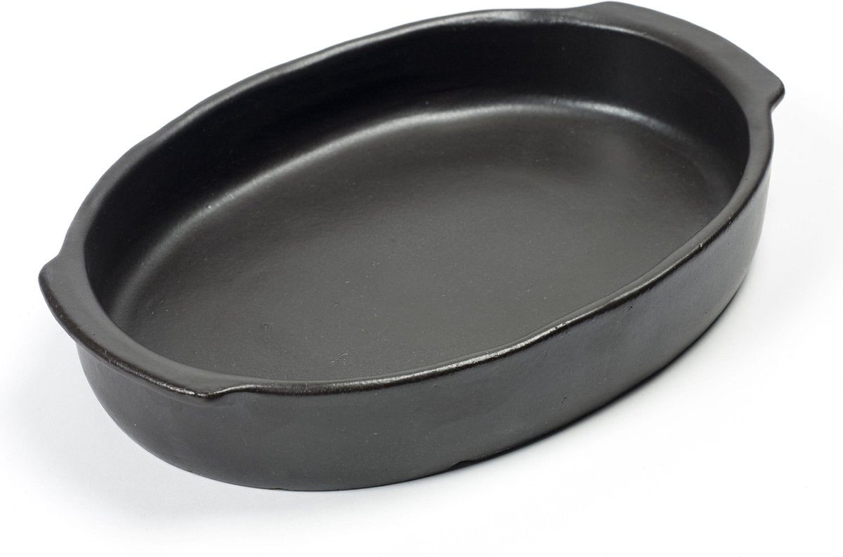 Serax - pascale naessens pure - oval oven serving dish m - black -