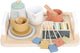 Juego de té de madera Atan: juego de té de madera duradero para niños.