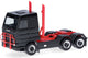Herpa scania 143 streamline 3a.+ portapacchi e scarico, nero rosso