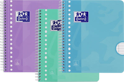 Oxford - blocs de notas - 3x a5 - pastel - línea - bloc de notas - 80 hojas