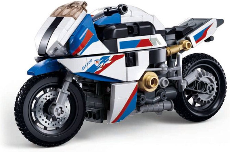 Sluban modelbricks racemotor 1000rr bouwspeelgoed – constructiespeelgoed motor modelbouw – bouwdoos met 242 bouwstenen – m38-b1129 – vanaf 10 jaar