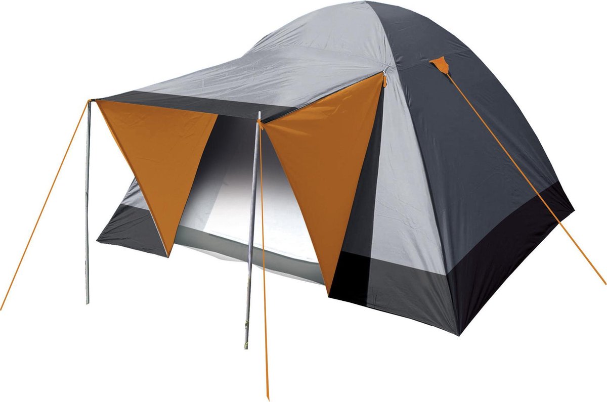Eurotrail trail koepeltent charcoal zwart - 2 persoons