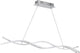 Eglo lasana 2 - hanglamp - 3 lichts - chroom - wit