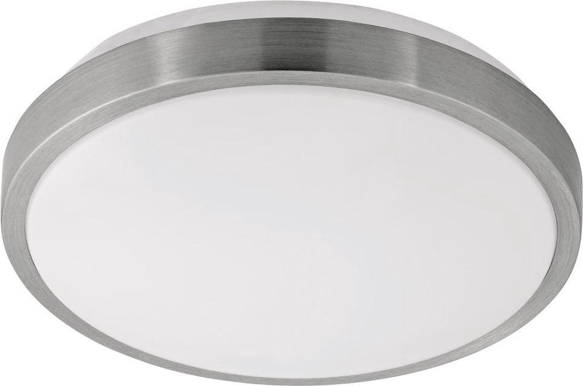 Eglo competa 1 - wand plafondlamp - 1 lichts - wit, nikkel-mat