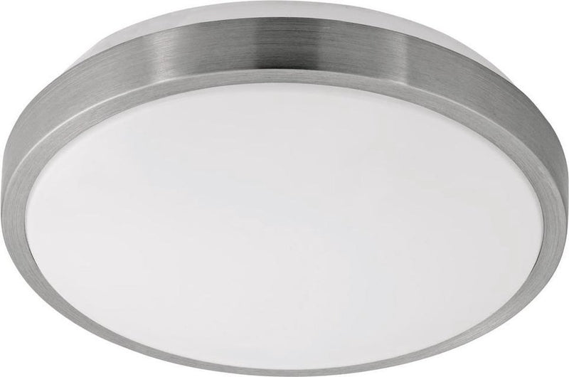 Eglo competa 1 - wand plafondlamp - 1 lichts - wit, nikkel-mat
