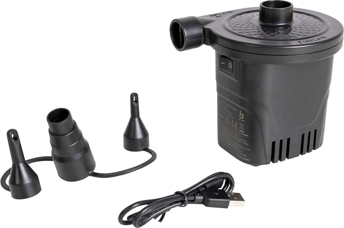 Bo-camp - elektrische pomp - oplaadbaar - usb - 250 ltr min