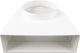 Starx adaptador ángulo recto de redondo a rectangular 125 a 204x60mm (45.709.33)