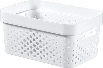 Caja Curve Infinity Dots 4,5l blanca - 100% reciclada