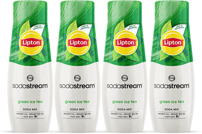 Sodastream sciroppo di tè freddo lipton verde - confezione da 4