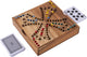 Longfield toc game 4 giocatori - gioco da tavolo in legno - gioco di strategia classico - gioco da tavolo da 2 a 4 giocatori - gioco da tavolo adatto ai viaggi - cuore d'angelo