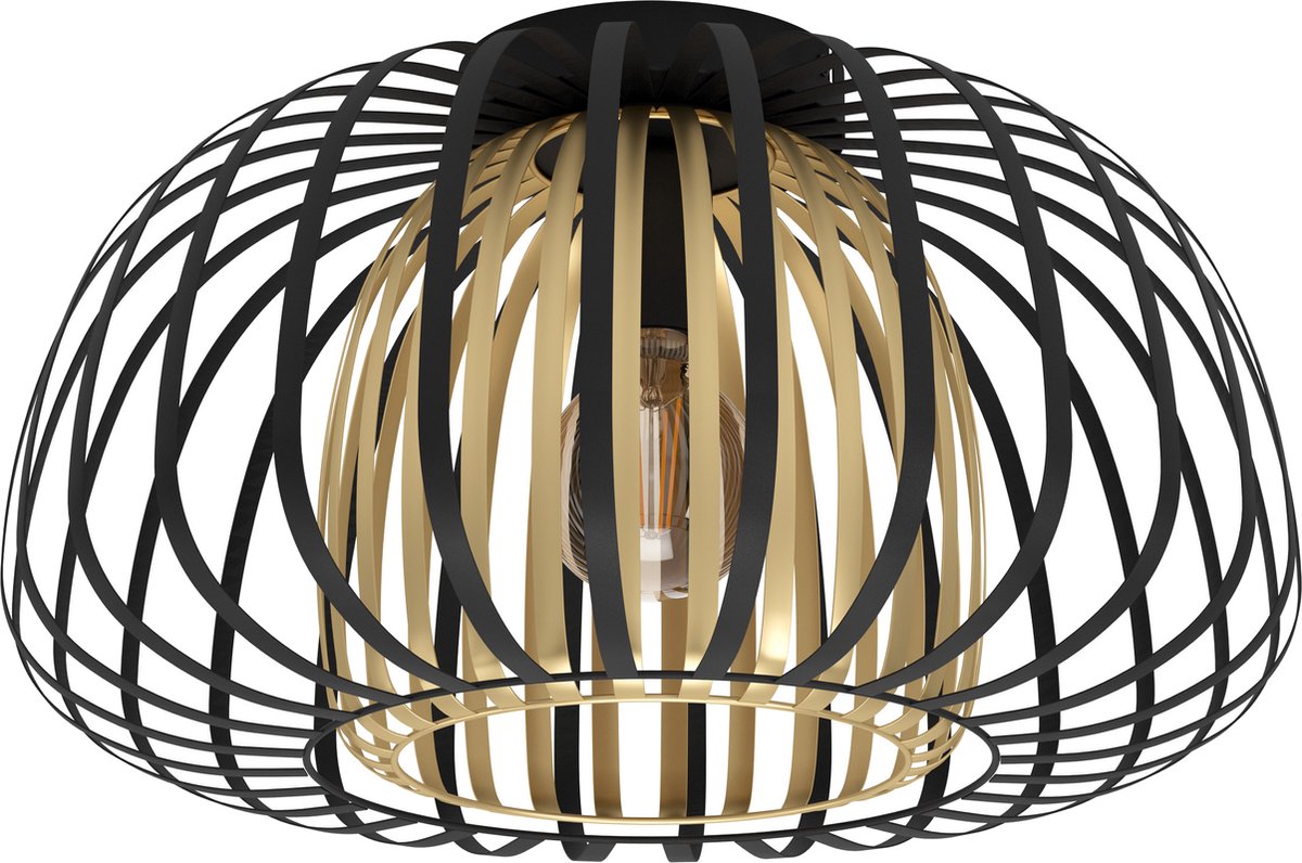 Eglo encinitos plafondlamp - e27 - ø 45 cm - zwart goud