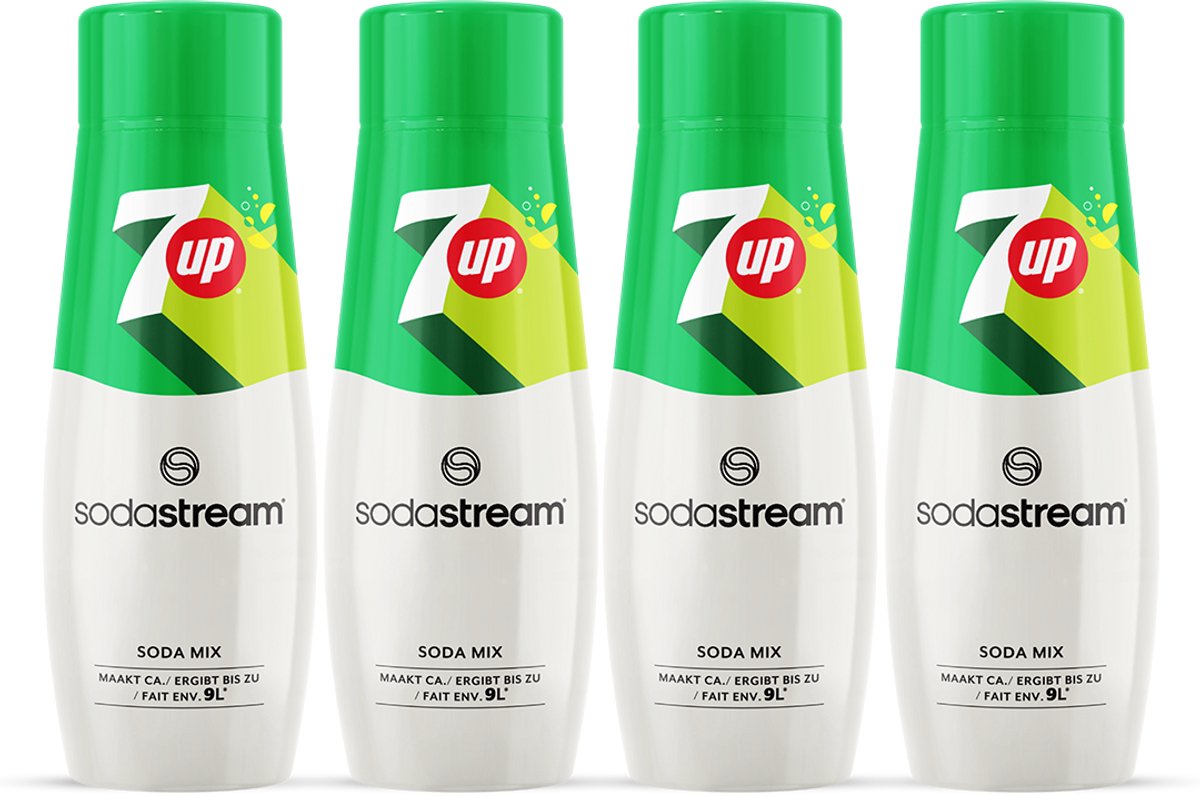 Jarabe Sodastream 7up, paquete de 4