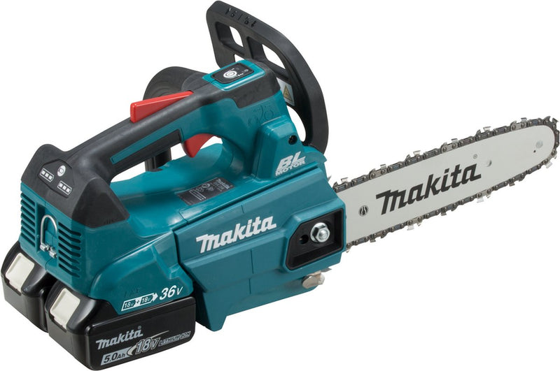 Motosega Makita duc256z con impugnatura superiore a batteria 25 cm 2x18 V corpo base