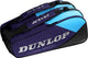 Dunlop -borsa da tennis- fx-performance 8rkt - borsa sportiva unisex - viola nero ciano