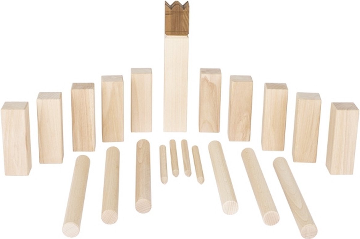Goki Wooden Viking Game en bolsas de algodón