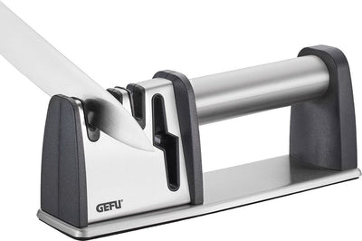 Afilador de cuchillos Gefu colt pro - sistema de afilado 4 en 1 - para cuchillos y tijeras - diamante, acero de tungsteno y cerámica