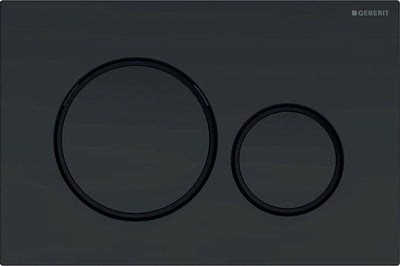 Geberit sigma20 bedieningsplaat - 2-toets spoeling - rond - dualflush - mat zwart