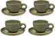 Serax - superficie sergio herman - taza de café + platillo - verde camuflaje - 13 ø - 4 piezas