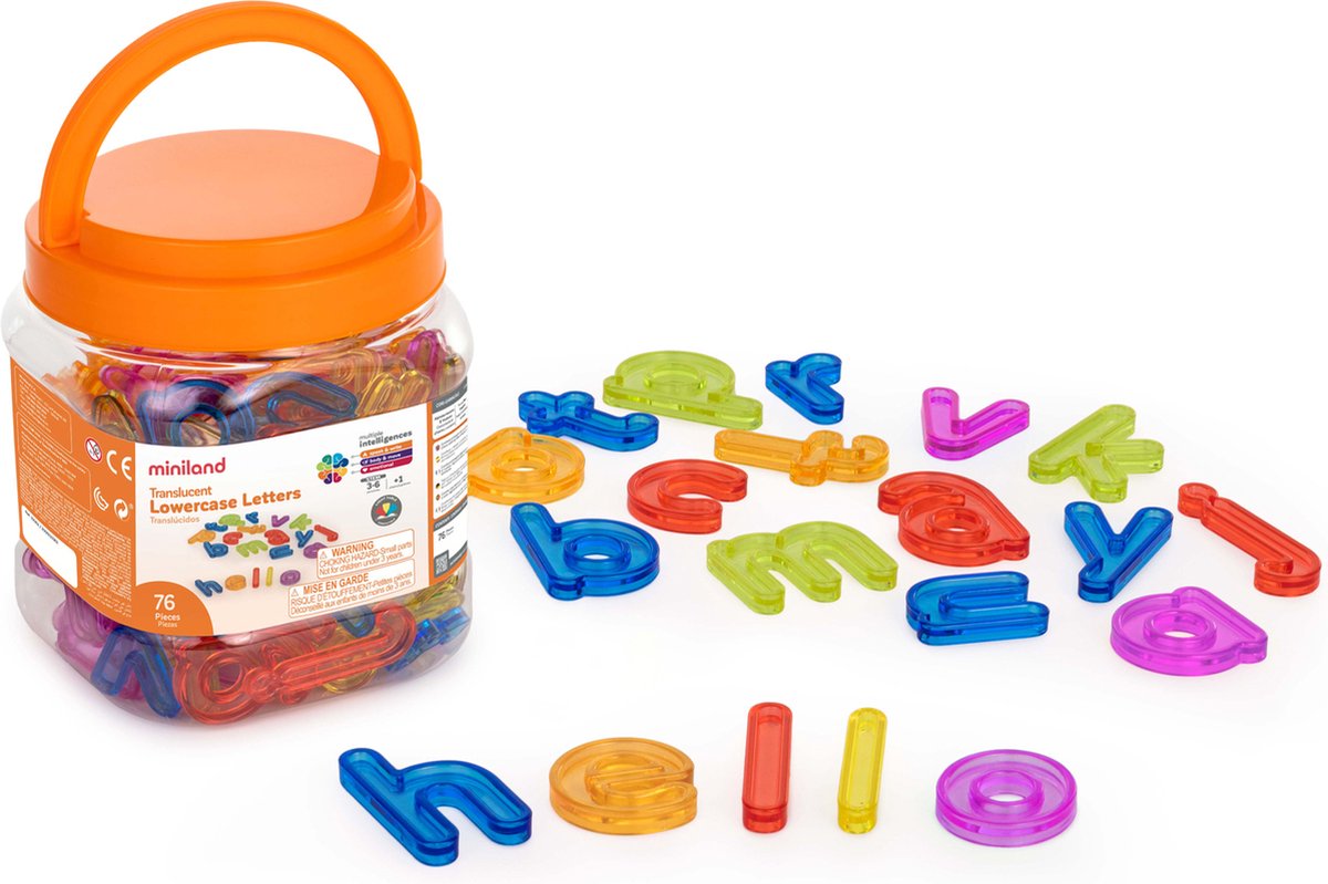 Miniland lightpad - educatief speelgoed kleine letters alfabet.