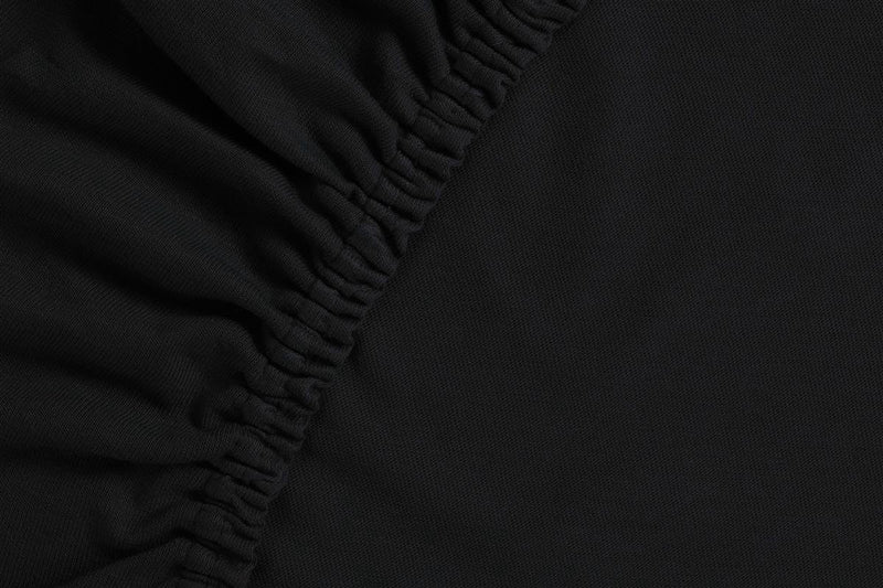 Jersey Ambiante - lenzuolo con angoli topper - 200x200 210 - nero