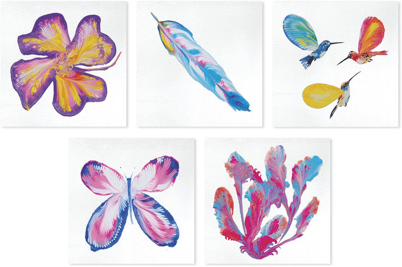 Janod - kit de pintura creativa - flower power para niños