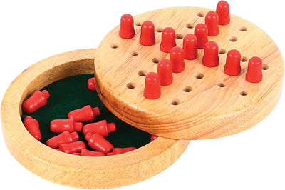 Bigjigs mini solitaire houten spel