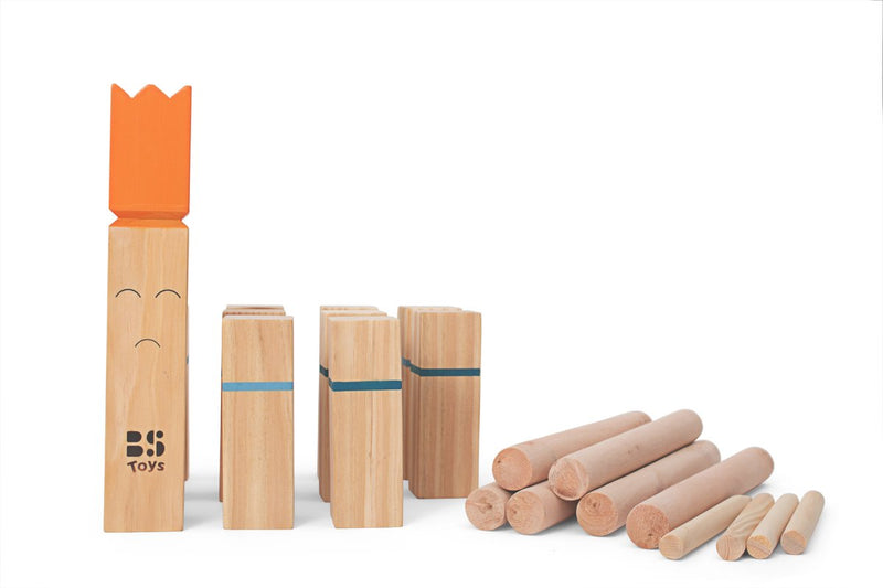 Bs toys kubb werpspel - zweeds spel - 2 tot 6 spelers - geschikt vanaf 8 jaar - buitenspeelgoed van vurenhout - kubb spel original - kubb familiespel - kubb spel volwassenen - buiten speelgoed - buitenspel - buiten spellen - tuin speelgoed