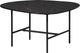 Mesa de centro Woood vajen - aspecto mármol - negro - 38x70x70