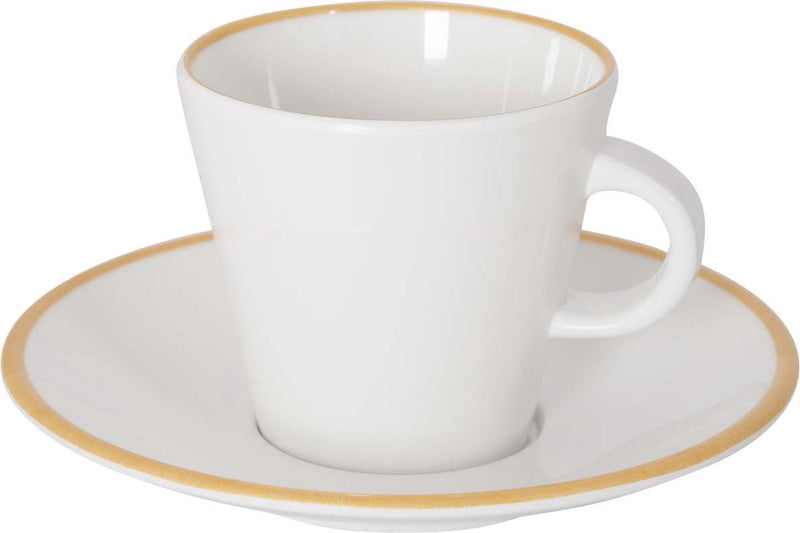 Gimex - linea linea - set espresso - oro - 85 ml - 2 pezzi
