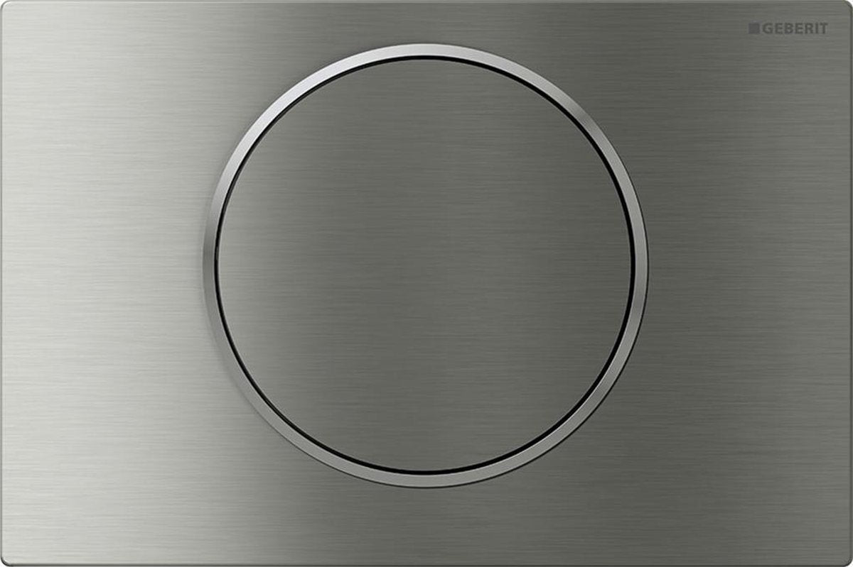 Geberit sigma10 actuation plate - flush-stop flush - round - brushed stainless steel