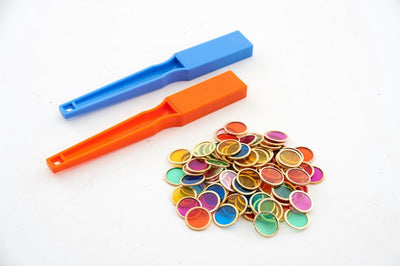 Shaw magnets | magnetic wands x2 100 mag chips orange pink