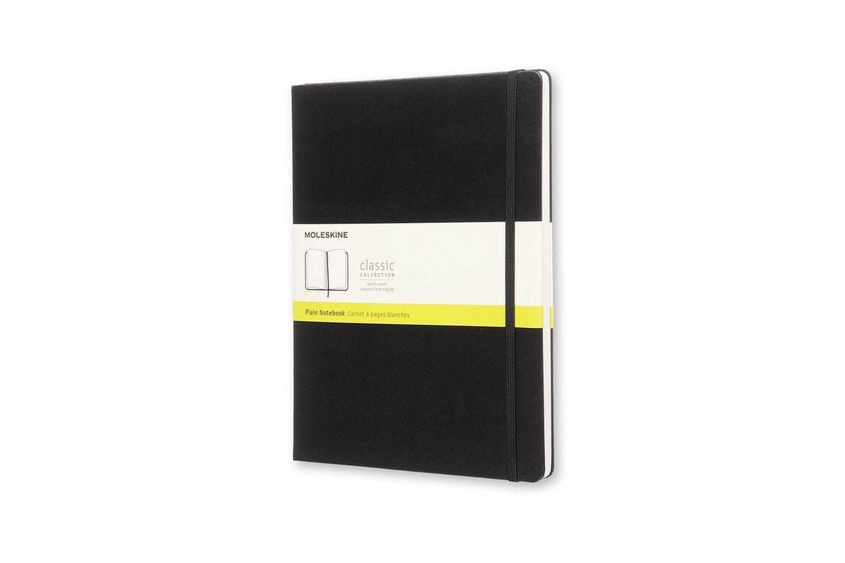 Moleskine classic notitieboek - extra large - hardcover - blanco - zwart
