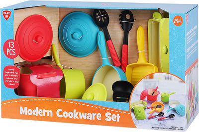 Play padelle e accessori da cucina moderni set di giochi moderni, 13dlg.