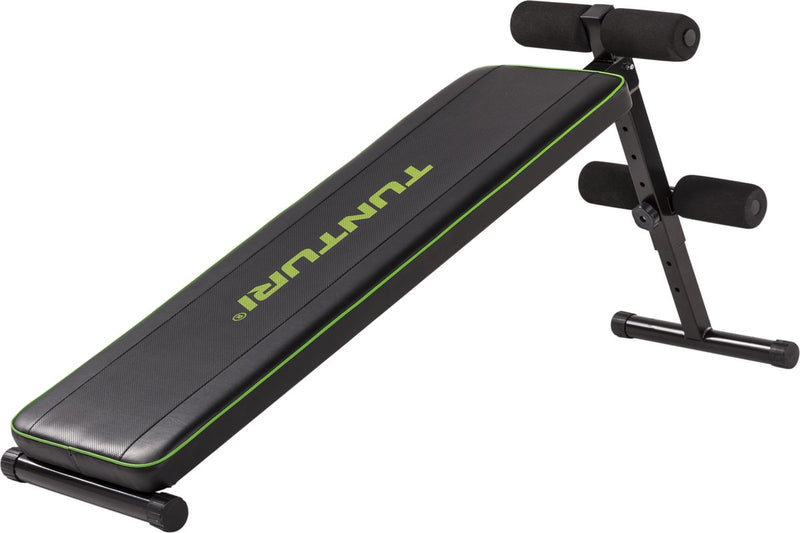 Banco de fitness Tunturi ab20 - banco de entrenamiento - banco para músculos abdominales - ajustable - color: negro - incl. aplicación de entrenamiento gratuita