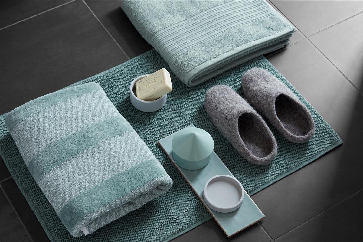 Biancheria da letto velata - cotone - asciugamano - 50x100 cm - verde