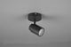 Trio angelo - spot - nero opaco - escl. 1x gu10 3 w - montaggio a parete e soffitto - illuminazione bagno