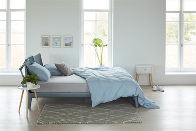 Beddinghouse - jersey - topper diviso - lenzuolo con angoli - 140x220 cm - grigio chiaro