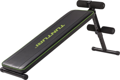 Tunturi ab20 fitness bench - training bench - abdominal muscle bench - adjustable - color: black - incl. free training app