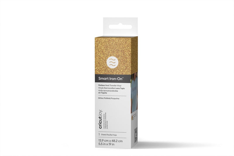 Cricut Joy™ Smart Iron-On™ HTV con glitter - Oro (tappetino non necessario)