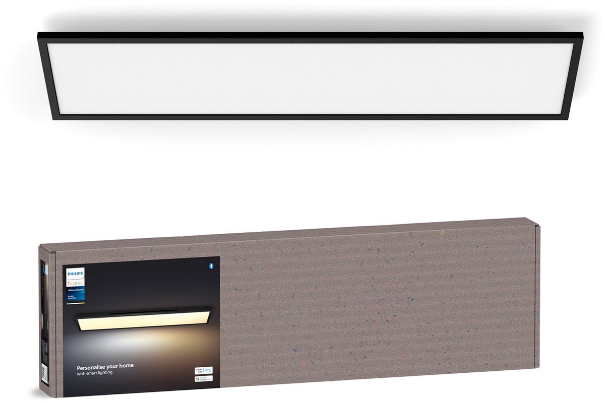 Lampada da pannello Philips Hue Aurelle – luce bianca da calda a fredda – nera – rettangolare