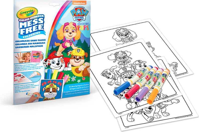 Crayola - meraviglia dei colori - pacchetto hobby - Paw Patrol - libro da colorare per bambini